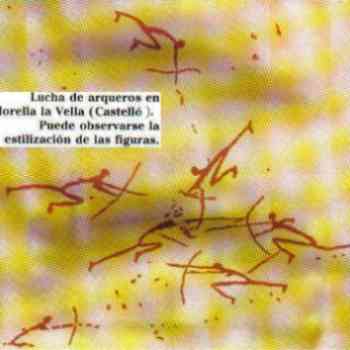 Click para ampliar. Pulsa en el nombre para ver la ficha. Arte Levantino: Lucha entre cazadores